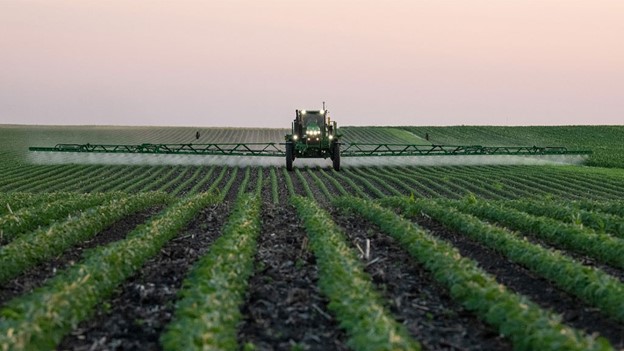 Sprayer in field